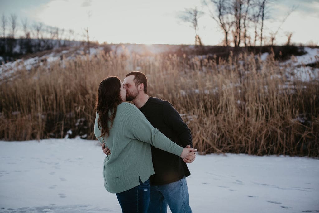 Emotional moment captured by Billings Montana wedding photographer