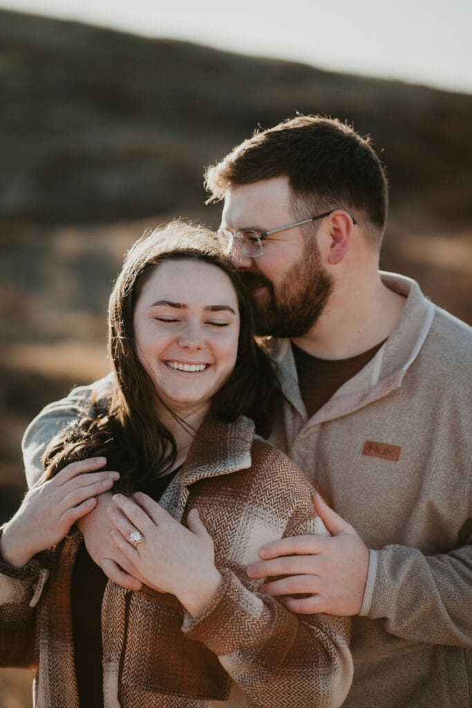 Miles City Montana engagement photographer captures a quiet moment between two people in love.